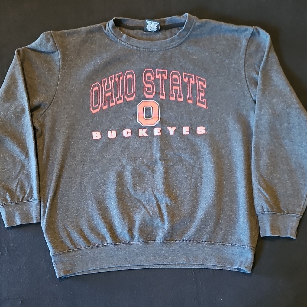 Colosseum Ohio State Buckeyes Charcoal‎ Crewneck Sweater